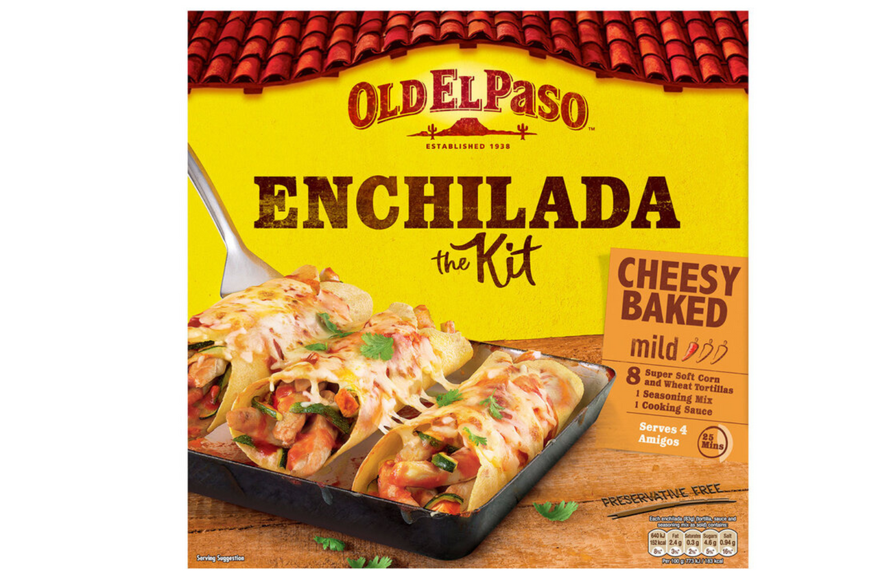 Old El Paso Cheesy Baked Enchilada Dinner Kit Mild 663g Best